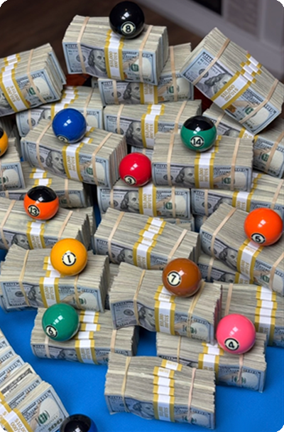 America's Billiard League prize money.